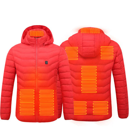 Men's USB Electric Heated Jacket - Thermal Cotton Coat for Winter Wear
