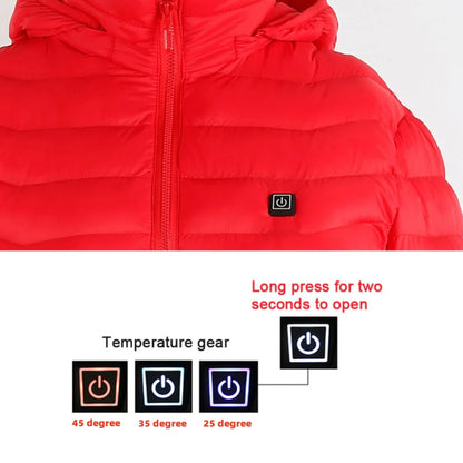 Men's USB Electric Heated Jacket - Thermal Cotton Coat for Winter Wear