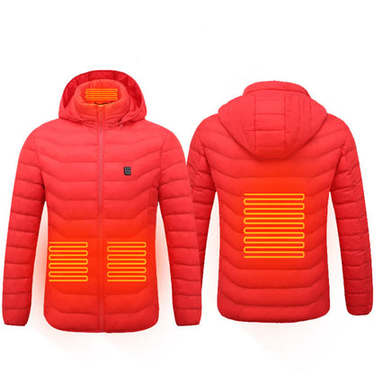 Men's USB Electric Heated Jacket - Thermal Cotton Coat for Winter Wear