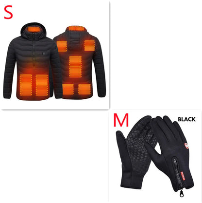 Men's USB Electric Heated Jacket - Thermal Cotton Coat for Winter Wear