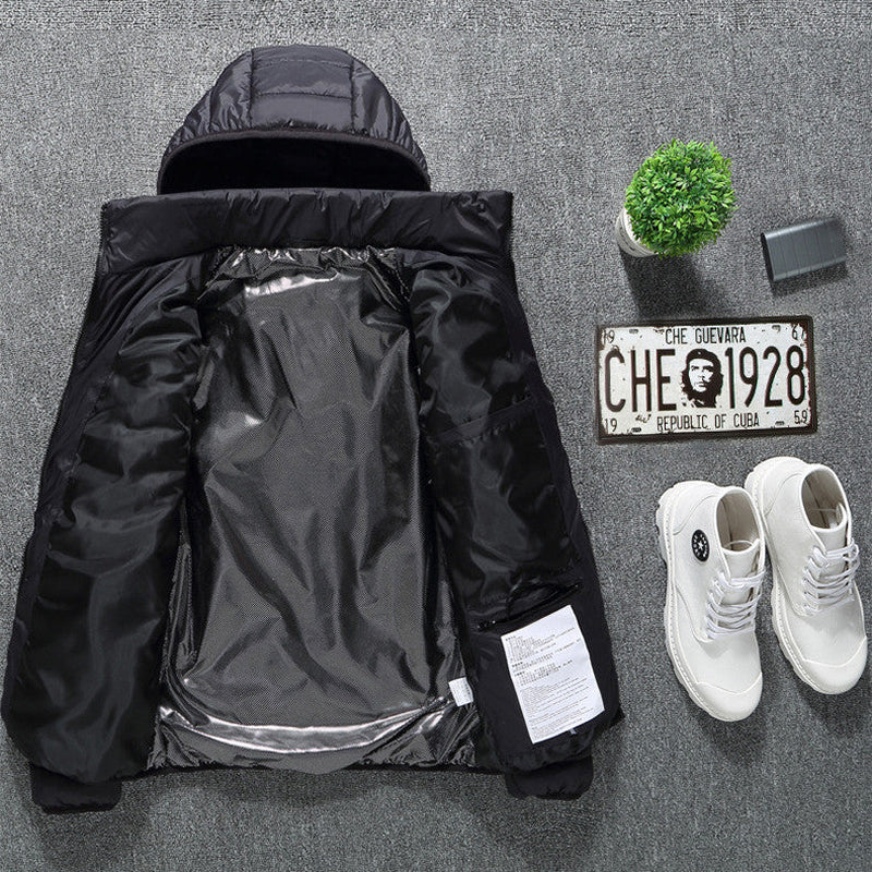 Men's USB Electric Heated Jacket - Thermal Cotton Coat for Winter Wear